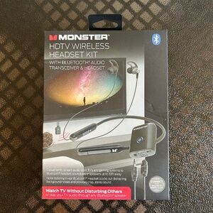 Monster HDTV Wireless Headset Kit w/ Bluetooth Transmitter